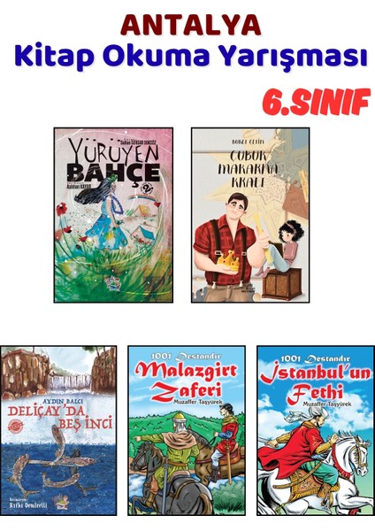 Antalya Kitap Okuma Yarışması 6.sınıf Kitapları, 5 Kitap Set, 6.sınıf Masal Öykü