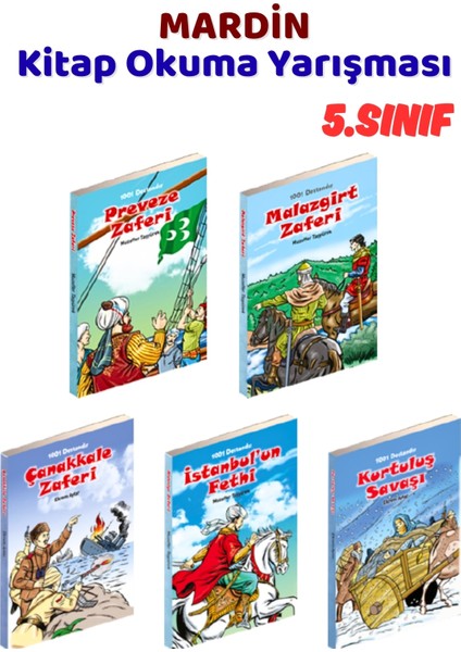 Mardin Kitap Okuma Yarışması 5.sınıf Kitapları, 5 Kitap Set, 5.sınıf Masal Öykü