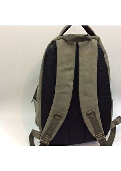 Unisex Siyah Kanvas Kumaş Laptop Bölmeli Outdoor Sırt Çantası 307 modelleri