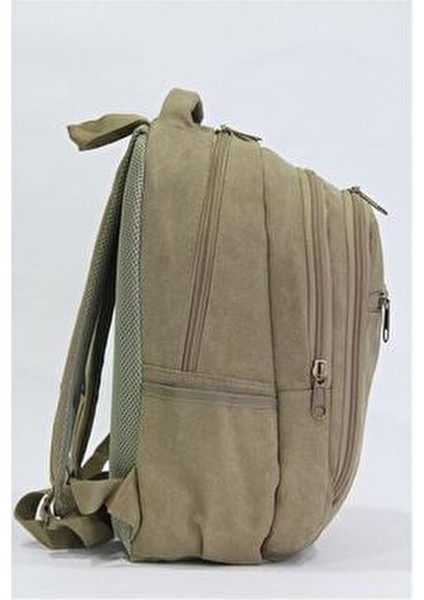 Unisex Siyah Kanvas Kumaş Laptop Bölmeli Outdoor Sırt Çantası 307 indirimleri