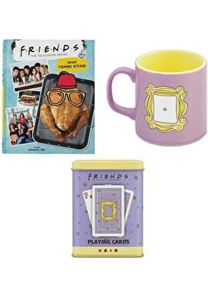 Friends Resmi Yemek Kitabı Seti 4 Not Defteri 4 Parça Renkli ve Şık Tasarım