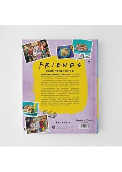 Friends Resmi Yemek Kitabı Seti 4 Not Defteri 4 Parça Renkli ve Şık Tasarım