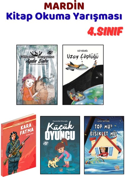 Mardin Kitap Okuma Yarışması 4.sınıf Kitapları, 5 Kitap Set, 4.sınıf Masal Öykü
