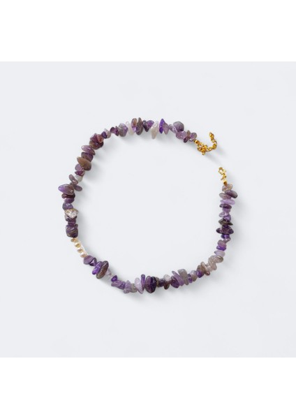 Tatlı Su Incisi Detay Ametist Doğal Taş Kolye fiyatları