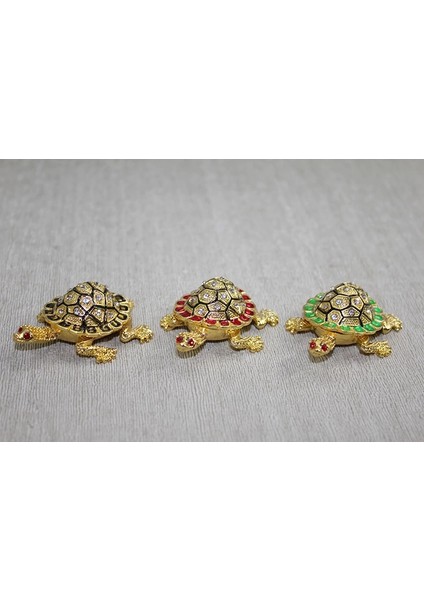 Swaroski Minik Kaplumbağa Figürü ALK3867