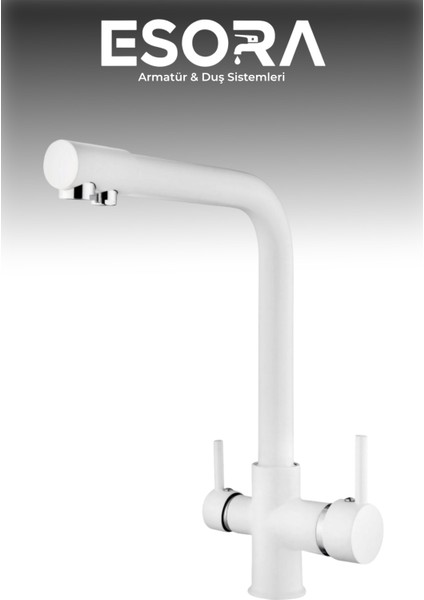 Beyaz Krom Arıtmalı Eviye Bataryası