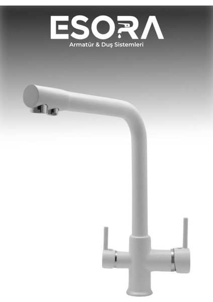 Beyaz Krom Arıtmalı Eviye Bataryası fiyatları