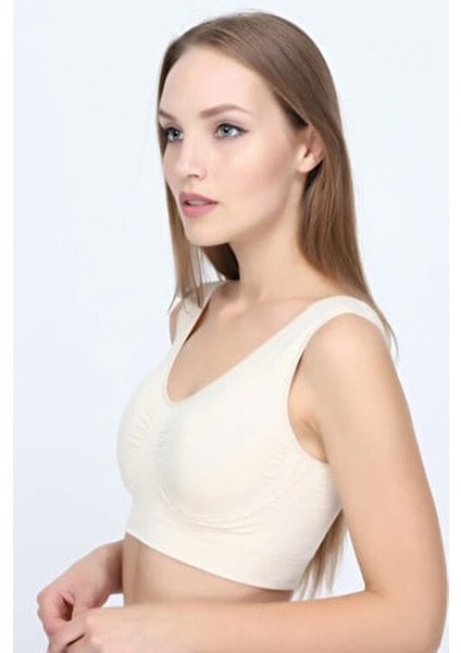 707 Kalın Askılı Tak-Çıkar Pedli Bambu Bayan Bustiyer Sütyen Gün Boyu Destek Sağlar indirimleri