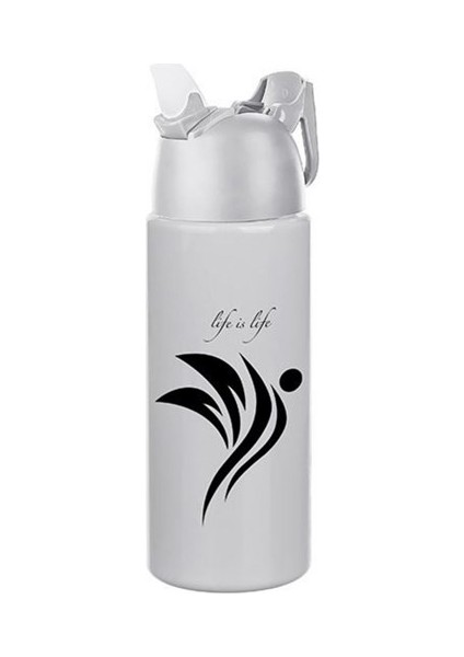 Kilitlenebilen Matara Güvenlikli Suluk Sporcu Matarası Spor Su Şişesi Içecek Şişesi 700ML (5067)