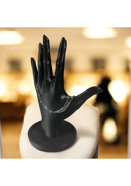 925 Ayar Gümüş Ithal Rose Çoklu Zincir Inci Bileklik fiyatları