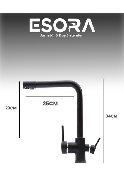 Siyah Krom Arıtmalı Eviye Bataryası fiyatları