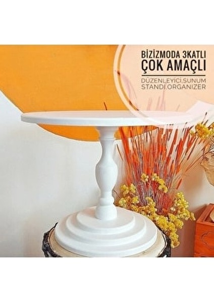 Ahşap Katlı Ayaklı Doğum Günü Sunum Servis Pasta Kek Standı Lüks Sunum Standı fiyatları