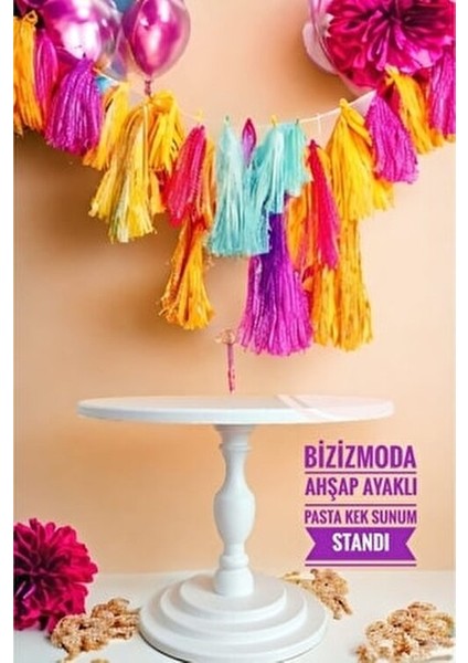 Ahşap Katlı Ayaklı Doğum Günü Sunum Servis Pasta Kek Standı Lüks Sunum Standı modelleri