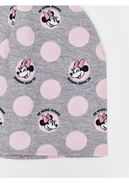 Yeni Sezon Minnie Mouse Baskılı Kız Çocuk Bere 2'li modelleri