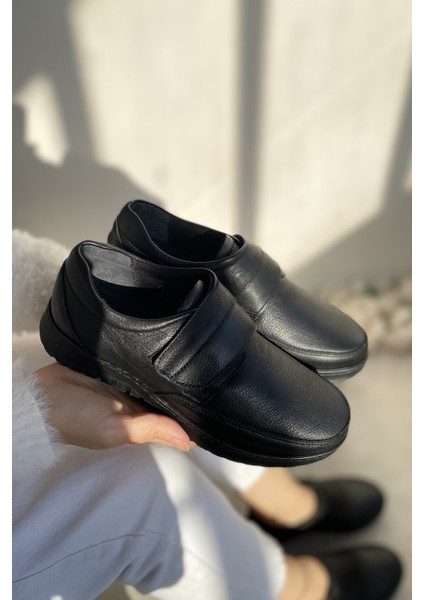 Hakiki Deri Ortopedik Taban Topuk Dikene Uygun Günlük Rahat Kadın Ayakkabı TMD202525 modelleri