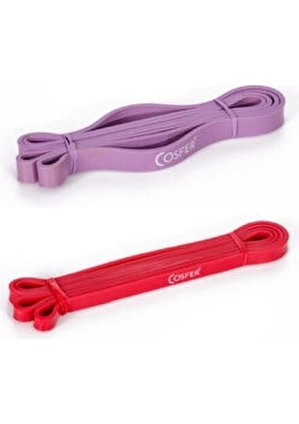 2'li Latex Güç Bandı Direnç Lastiği Direnç Bandı 21MM - 13MM