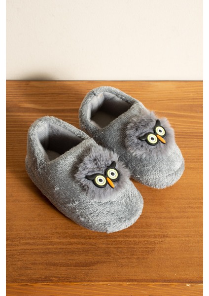 Erkek Çocuk Panduf Ev Patiği Pamuk Astarlı Baykuş Figür Ev Kreş Ayakkabısı Sevimli Baykuş modelleri