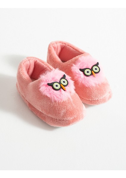Kız Çocuk Panduf Ev Patiği Pamuk Astarlı Baykuş Figür Ev Kreş Ayakkabısı Sevimli Baykuş fırsatları