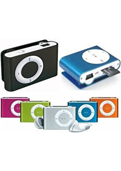 Mini Mp3 Çalar Kulaklık Sd Kart Destekli