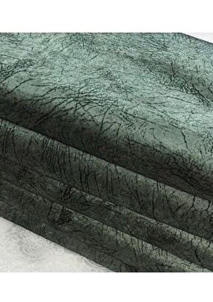 Yeşil Damar Desenli Kadife Koltuk Çekyat Örtüsü Parlak Kaymaz Taban Süngerli 1 Adet fiyatları