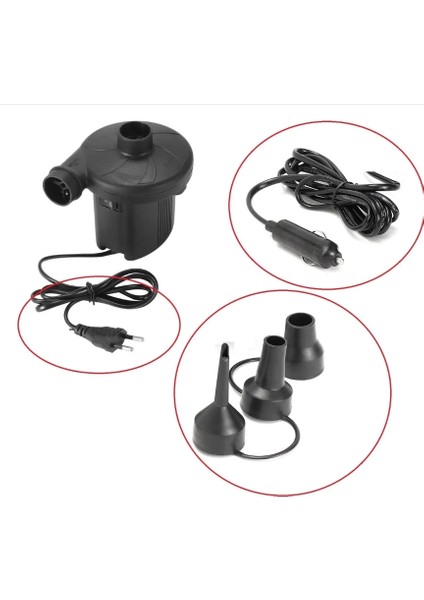 Yatak Şişirme Havuz Şişirme Boşaltma Hava Pompası