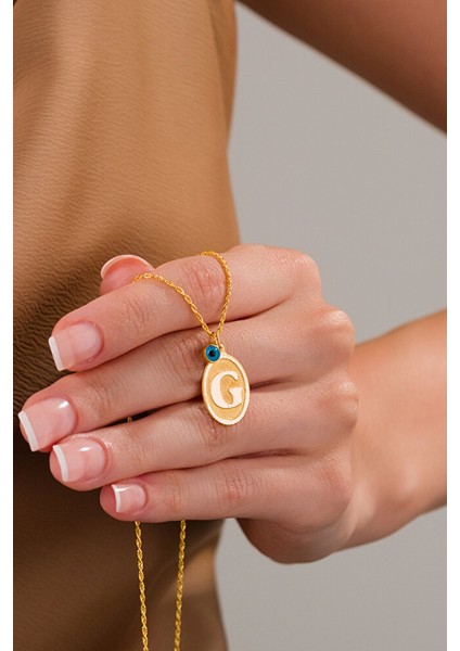 14 Ayar Altın G Harfli Kolye modelleri