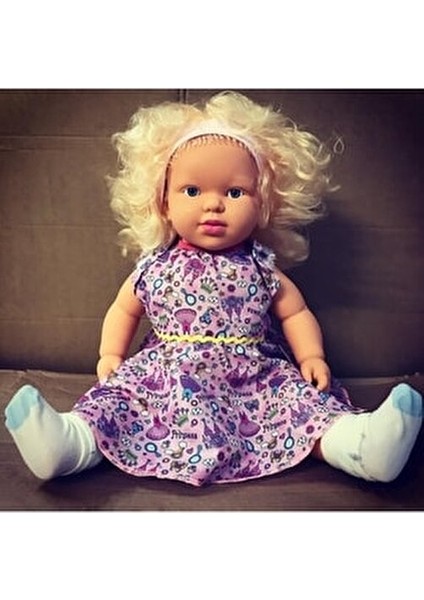 Oyuncak Büyük Boy Türkçe Konuşan Saçlı Et Bebek Sesli 55 cm Ürün Asortidir modelleri