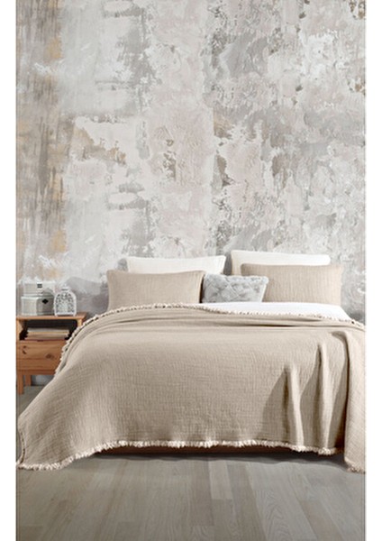 Vizon 6 Kat Müslin Yorgan Silikon Dolgu Malzemesiyle Tek Kişilik 170x230 Boyutunda