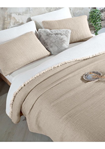 Vizon 6 Kat Müslin Yorgan Silikon Dolgu Malzemesiyle Tek Kişilik 170x230 Boyutunda fırsatları