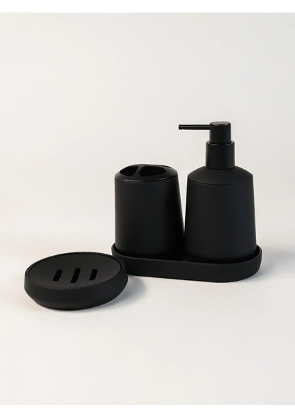 Verona 6 Parça Banyo Seti (Siyah) fiyatları