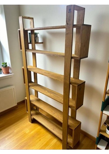 Elawoodworking Ahşap Kitaplık 200 x 80CM