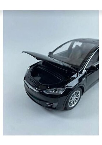 Oyuncak Tesla Araba Die Cast Model Metal Koleksiyon 21 cm Araç Sesli Çek Bırak Demir Araba