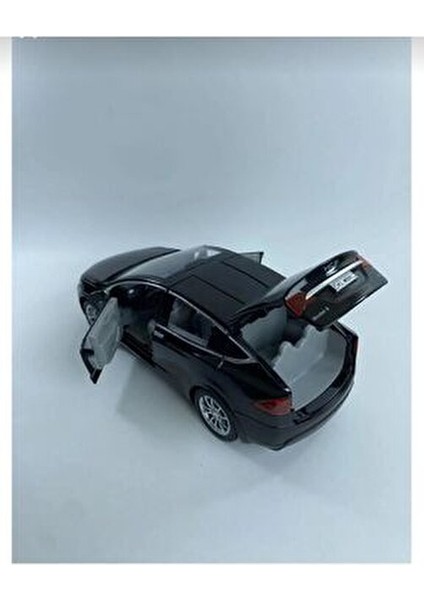 Oyuncak Tesla Araba Die Cast Model Metal Koleksiyon 21 cm Araç Sesli Çek Bırak Demir Araba fırsatları
