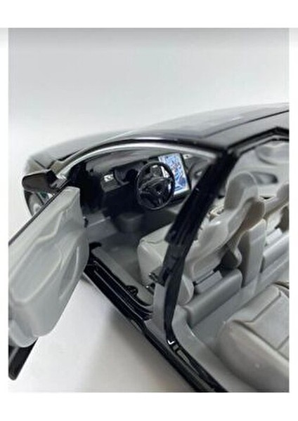Oyuncak Tesla Araba Die Cast Model Metal Koleksiyon 21 cm Araç Sesli Çek Bırak Demir Araba