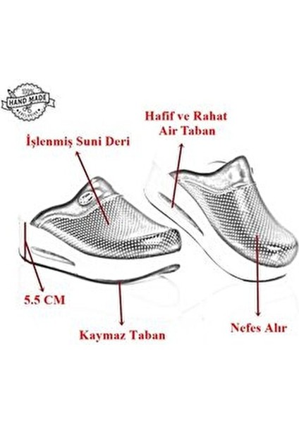Dolgu Topuklu Ortopedik Hastane Hemşire Kadın Sabo Terlik Siyah fiyatları