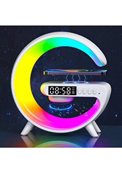 Bluetooth Hoparlörlü Telefon Şarj Özellikli Renkli Masa Lambası Gece Lambası indirimleri