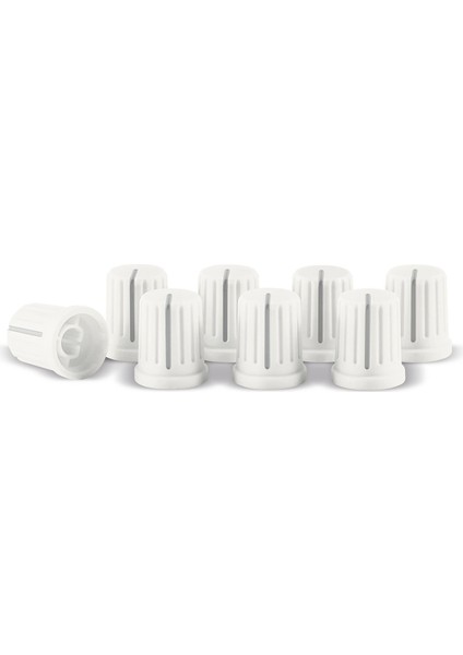 Knob Cap Set White (Set Of 8) fırsatları