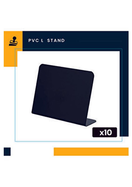 Pvc Küçük L Kara Tahta Stand 7X10 cm , Pastane,fırın,büfe,parti Masa Stand, Yazması Kolay modelleri