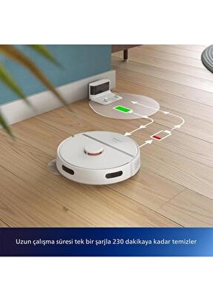 3000 Yeni Serisi Islak Kuru ve Moplu, 230DK Çalışma Süreli, Premium Akıllı Robot Süpürge modelleri