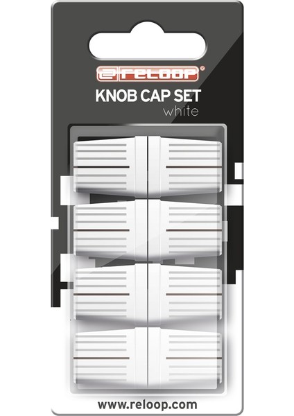 Knob Cap Set White (Set Of 8) indirimleri