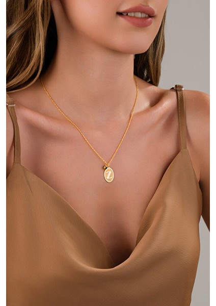 14 Ayar Altın Z Harfli Kolye