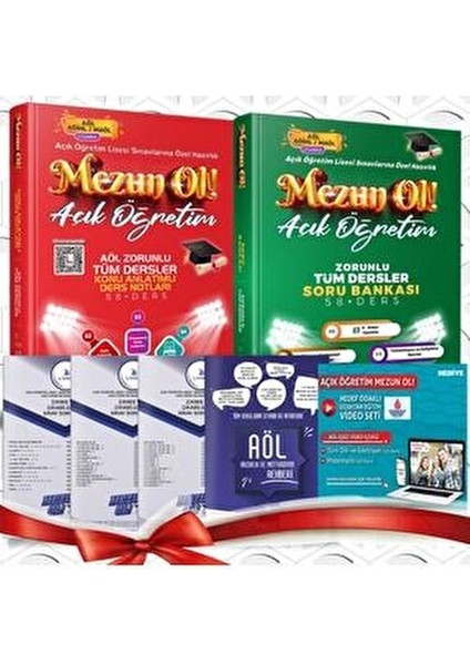 6’lı Efsane Aöl Sınav Seti - Zorunlu Tüm Dersler - Açık Öğretim Lisesi Özel Hazırlık - Mezun Ol