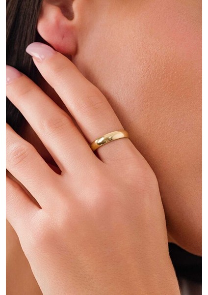 14 Ayar Altın 4mm Alyans Yüzük fırsatları