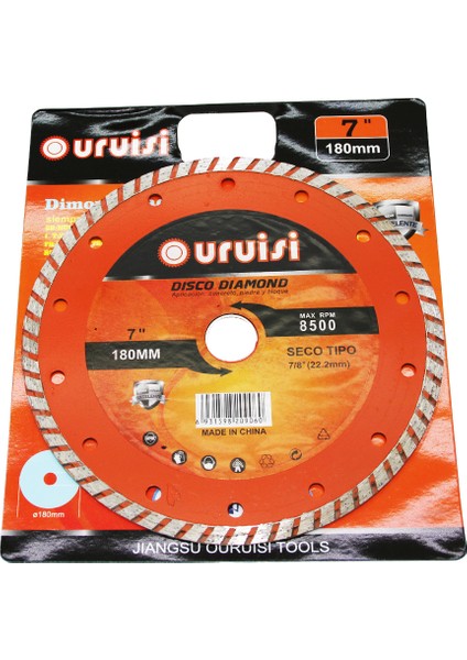 7 Inç - 180MM Mermer Kesici Disk TY-157 (5067)