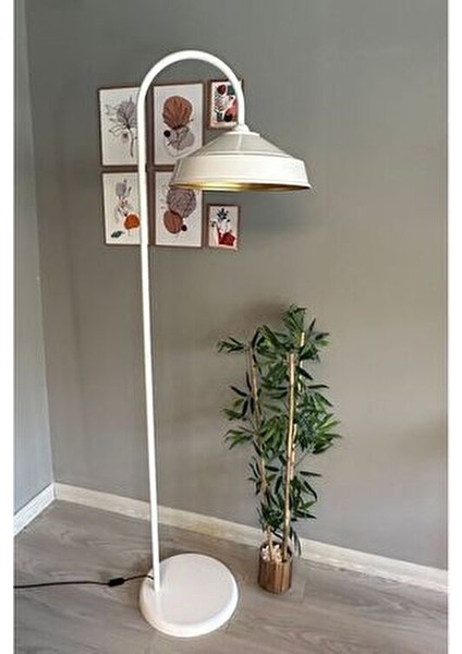 Beyaz Metal Lambader Dekoratif Oturma Odası Çalışma Odası Zemin Lambası Modern Tasarım fiyatları