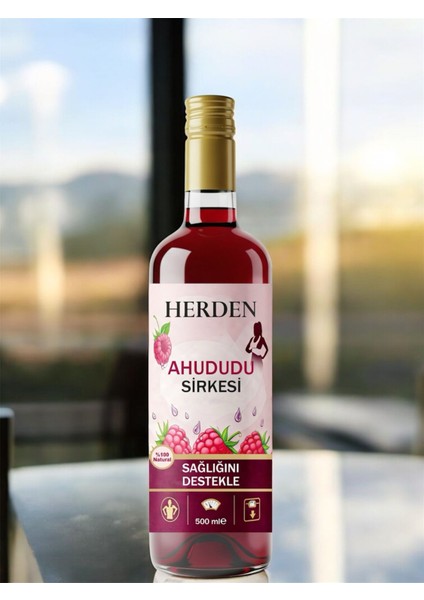 Ahududu Sirkesi 500 ml Mega Şişe