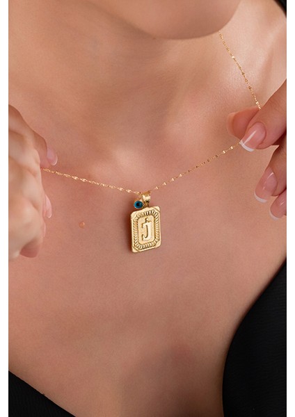 14 Ayar Altın Vintage J Harfli Kolye fiyatları