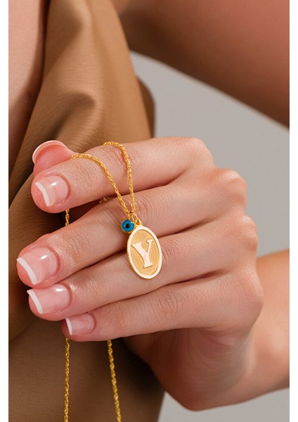 14 Ayar Altın Y Harfli Kolye modelleri