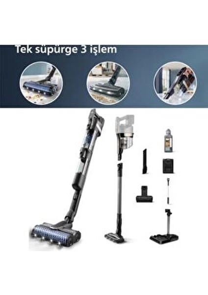 Aqua Trio Islak Kuru ve Moplu 9000 Series Hibrit Güç Motorlu Dikey Süpürge