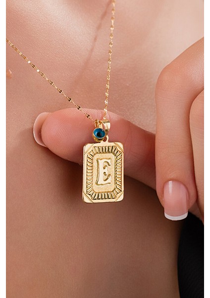 14 Ayar Altın Vintage E Harfli Kolye fiyatları